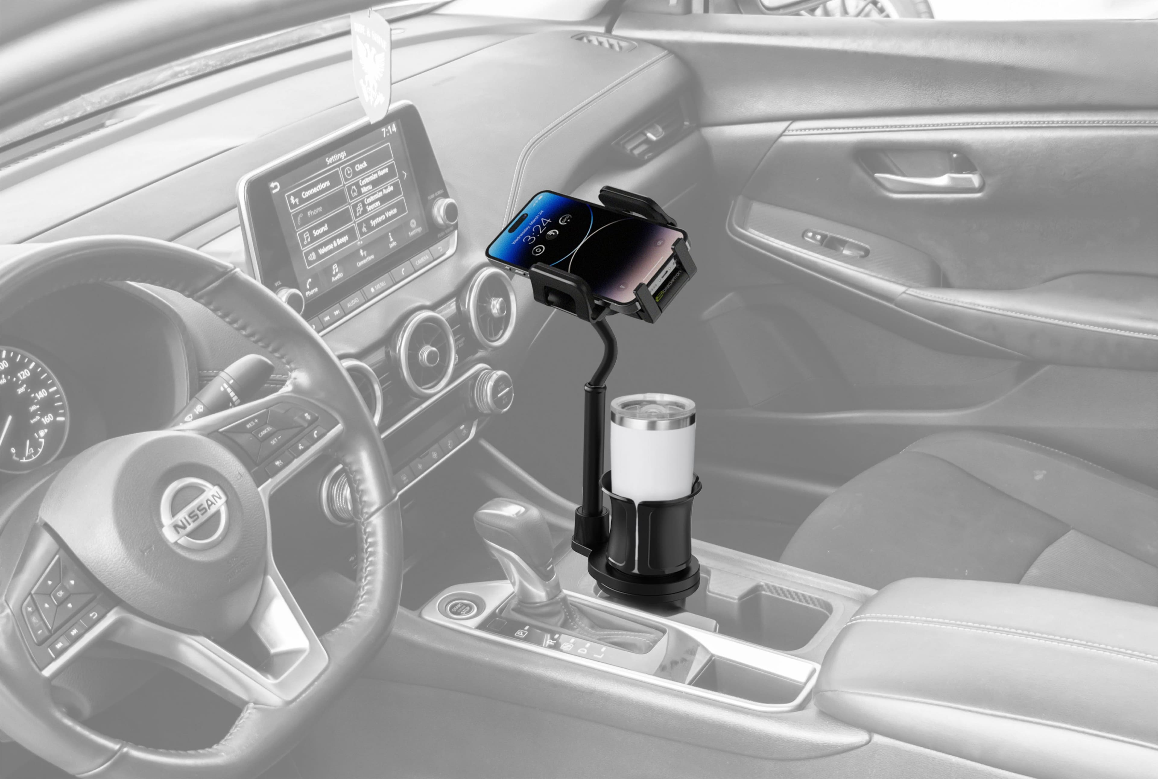 Alt View 11. Bracketron - TripGrip Cup Holder Mount - Black.