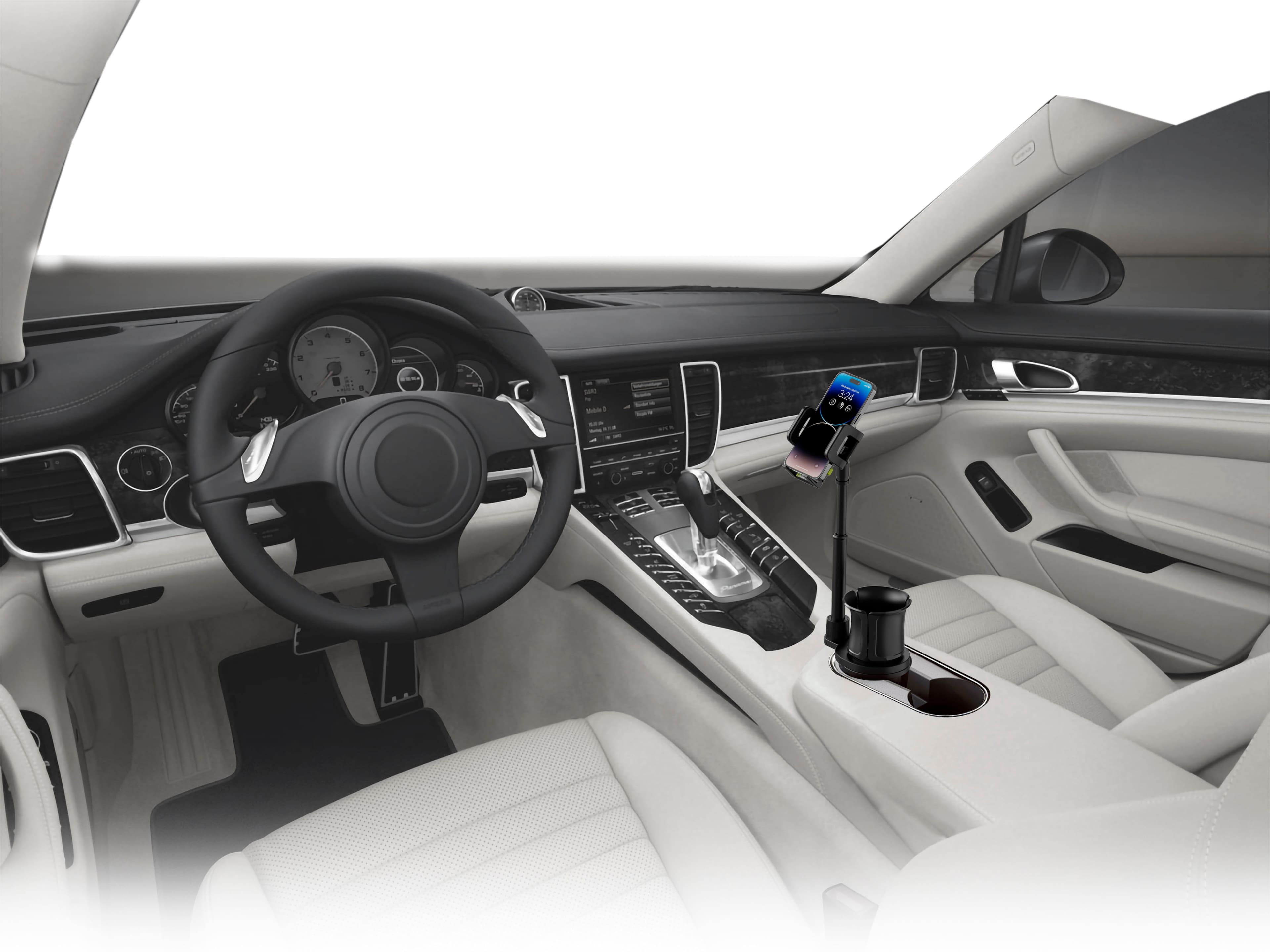 Alt View 12. Bracketron - TripGrip Cup Holder Mount - Black.