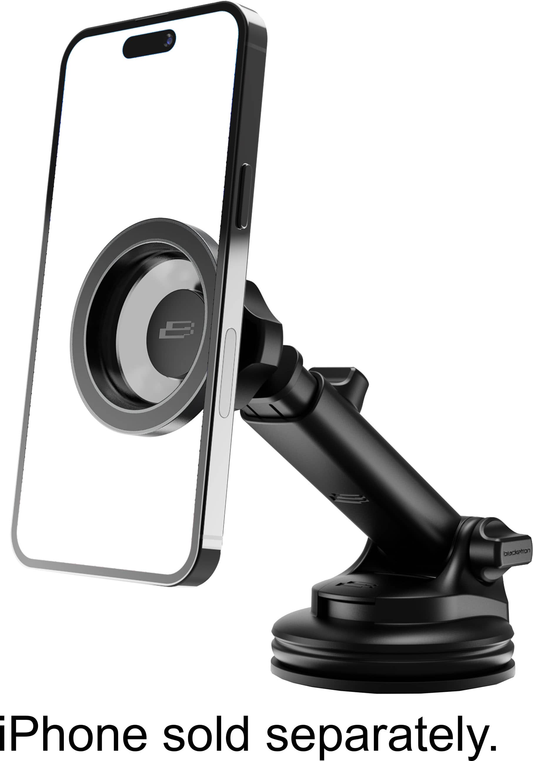 Left. Bracketron - MagAlign Pro Mount - Black.