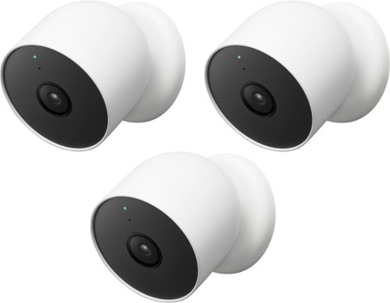 Google Nest Cam Indoor/Outdoor Wire Free Security Camera Snow