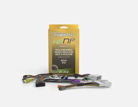 Front. Maestro - Wiring harness for select Nissan vehicles 2017-2020 - Black.