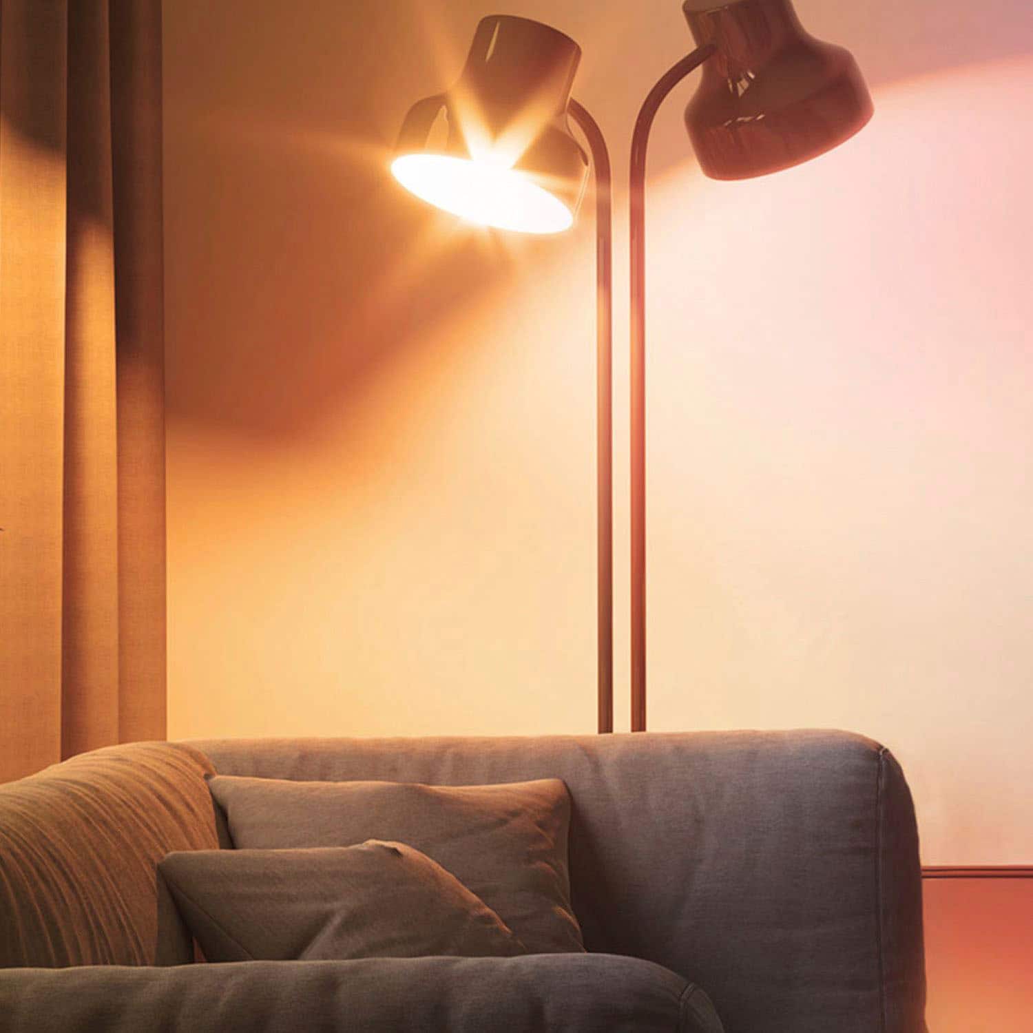 Alt View 13. TP-Link - Tapo A19 Wi-Fi Smart LED Bulb (2-Pack) - Multicolor.