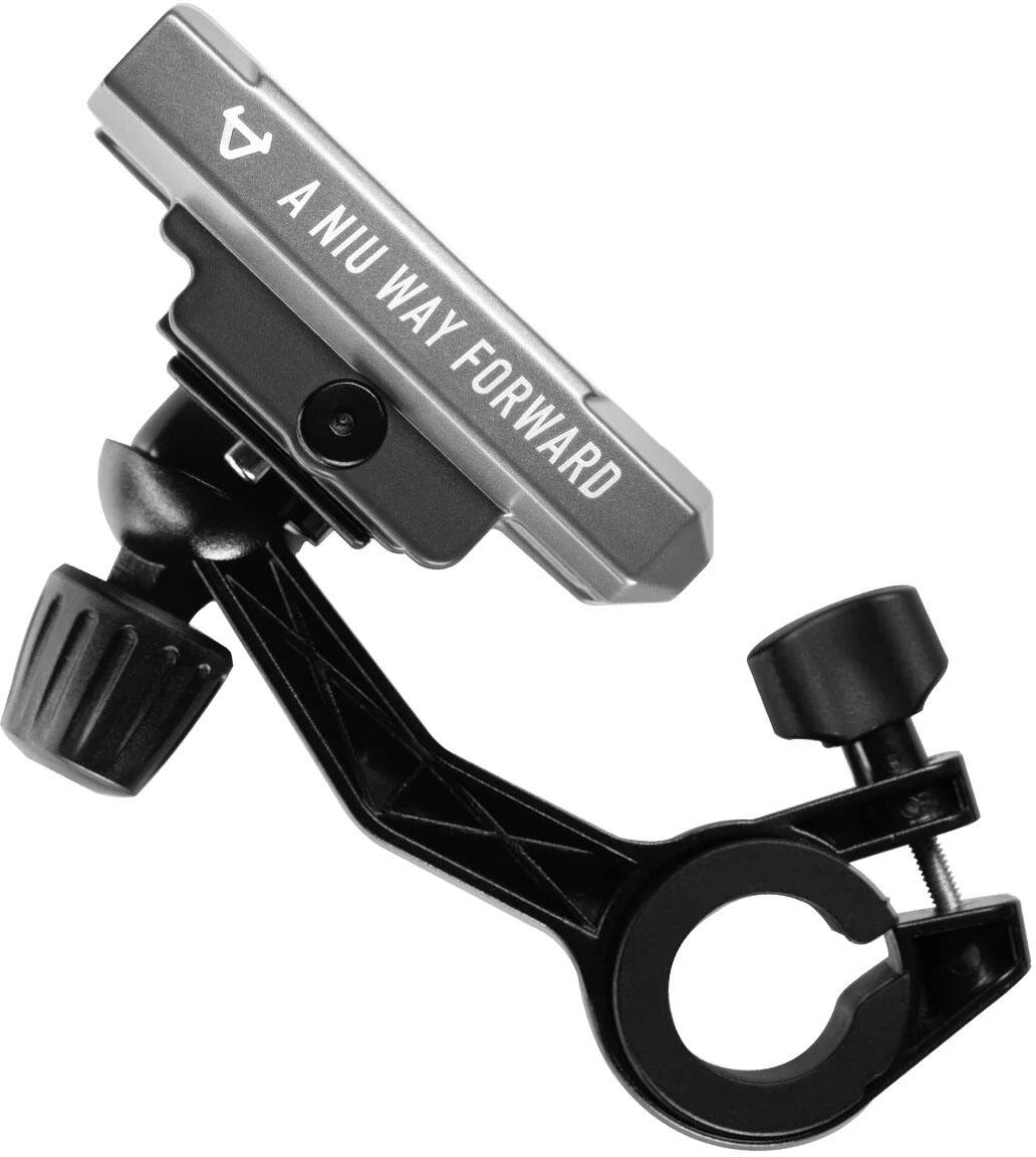 Left. NIU - 360 Degree Rotation Phone Holder for Most Cell Phones - Black.