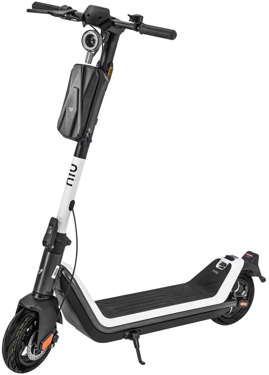 Left. NIU - Scooter Handlebar Bag - Black.