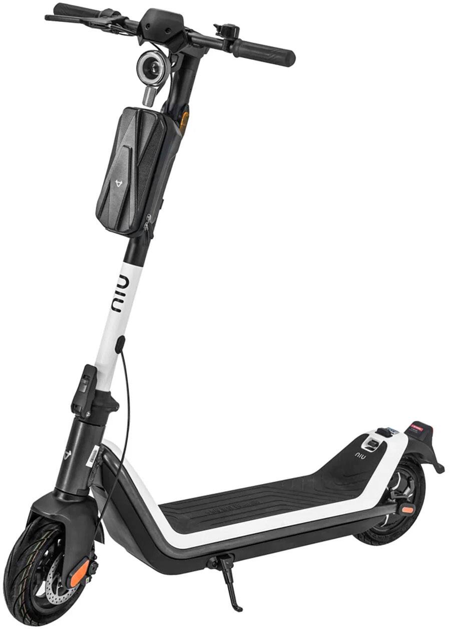 Left. NIU - Scooter Handlebar Bag - Black.