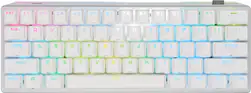 CORSAIR - K70 Pro Mini Wireless 60% RGB Mechanical Cherry MX SPEED Linear Switch Gaming Keyboard with swappable MX switches - White - Front_Zoom