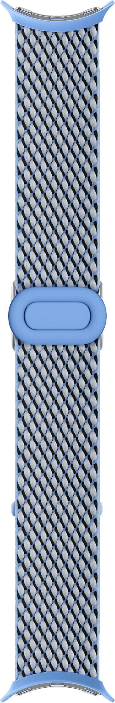 Angle. Google - Pixel Watch 2 Woven Band - Bay.