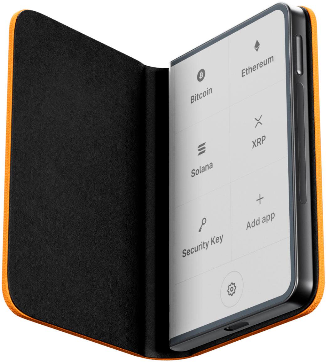 The text on the image reads: "Bitcoin Ethereum Solana XRP Key Security + Add app."