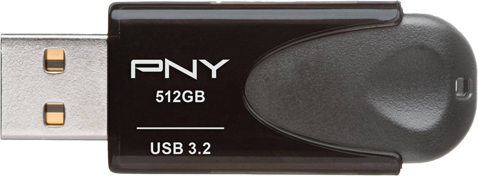 Alt View 11. PNY - Elite Turbo Attaché 4 512GB USB 3.2 Flash Drive - Gray.