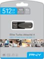 Alt View Zoom 15. PNY - Elite Turbo Attaché 4 512GB USB 3.2 Flash Drive - Gray.