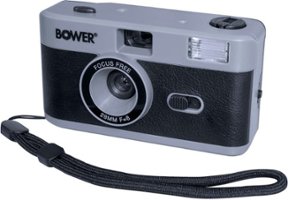 Bower Camera for 35mm Film, Reusable, Focus Free, Lightweight - Black - Front_Zoom