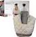 Left. Sharper Image - Heated Neck Back Massager Weighted Wrap - Gray.