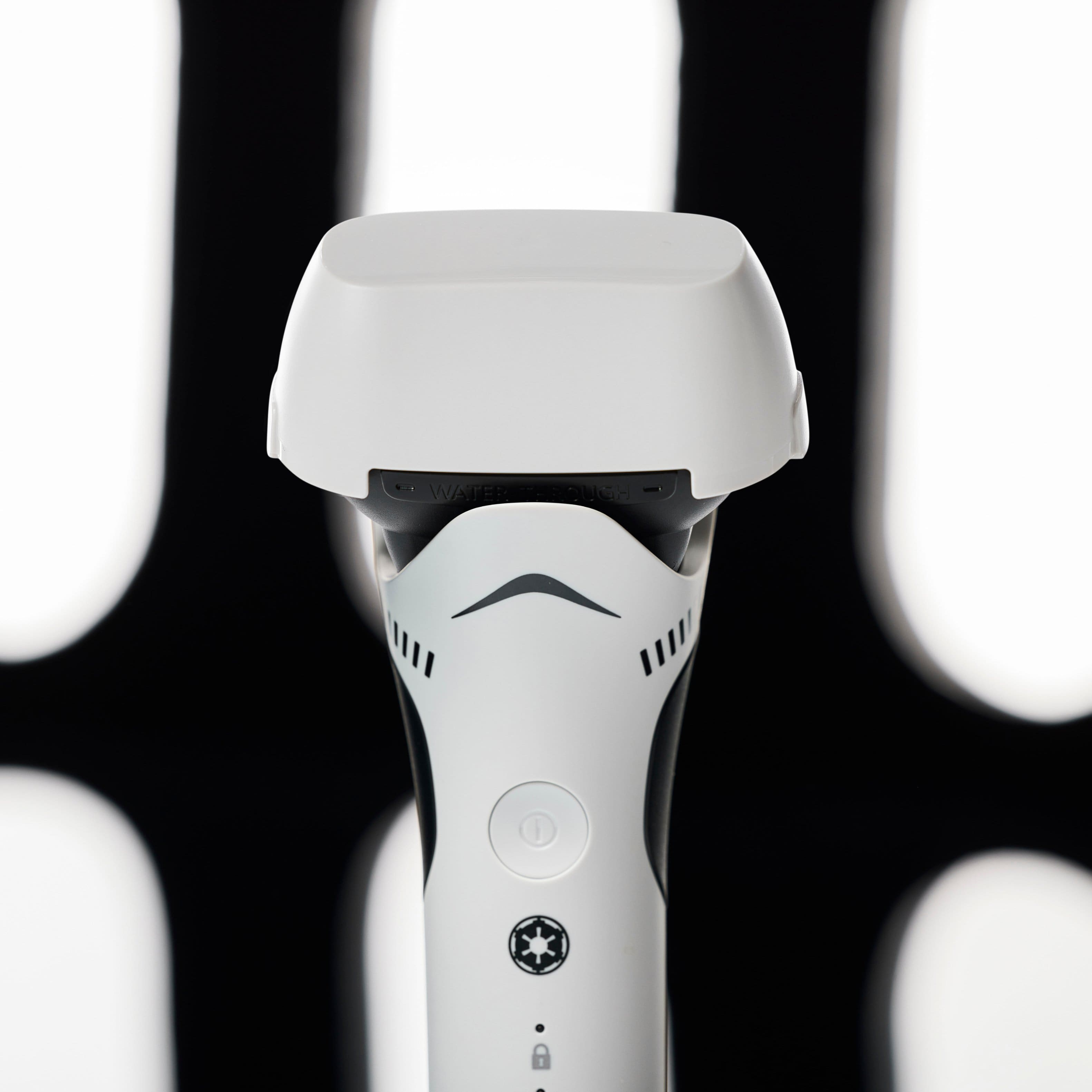Alt View 12. Panasonic - Star Wars Stormtrooper Wet/Dry Electric Shaver with 3-Blade Cutting System and Beard Sensor - white/black.
