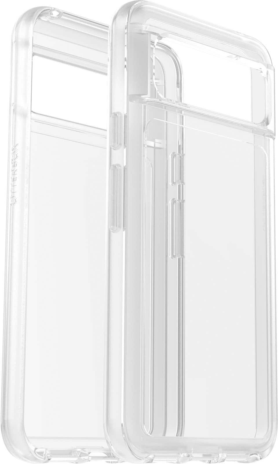 Left. OtterBox - Symmetry Series Hard Shell for Google Pixel 8 - Clear.