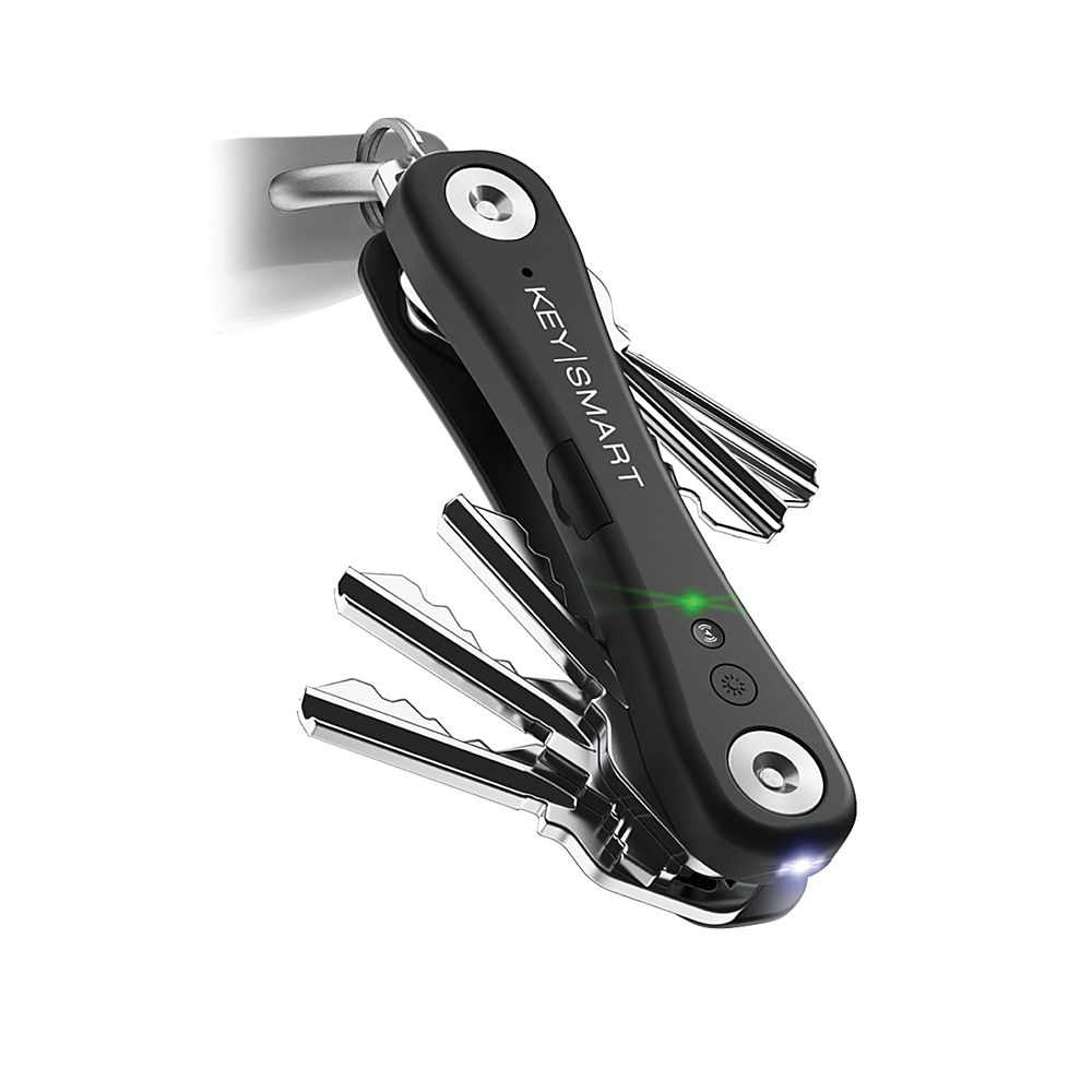 KeySmart - Compact Key Holder and Keychain Organizer (up to 14 Keys, Blue)  Bundle with KeySmart MultiTool - 5-in-1 Multi-Purpose Keychain Tool with