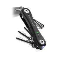 KeySmart - iPro Compact Key Holderand Tracker works with Apple Find My - Black - Angle_Zoom