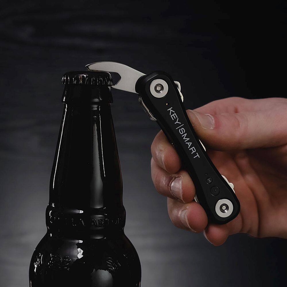 Alt View 14. KeySmart - iPro Compact Key Holderand Tracker works with Apple Find My - Black.