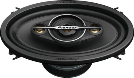 Pioneer - 4" x 6" 4-Way Car Speakers Carbon/Mica-reinforced IMPP cone (Pair) - Black
