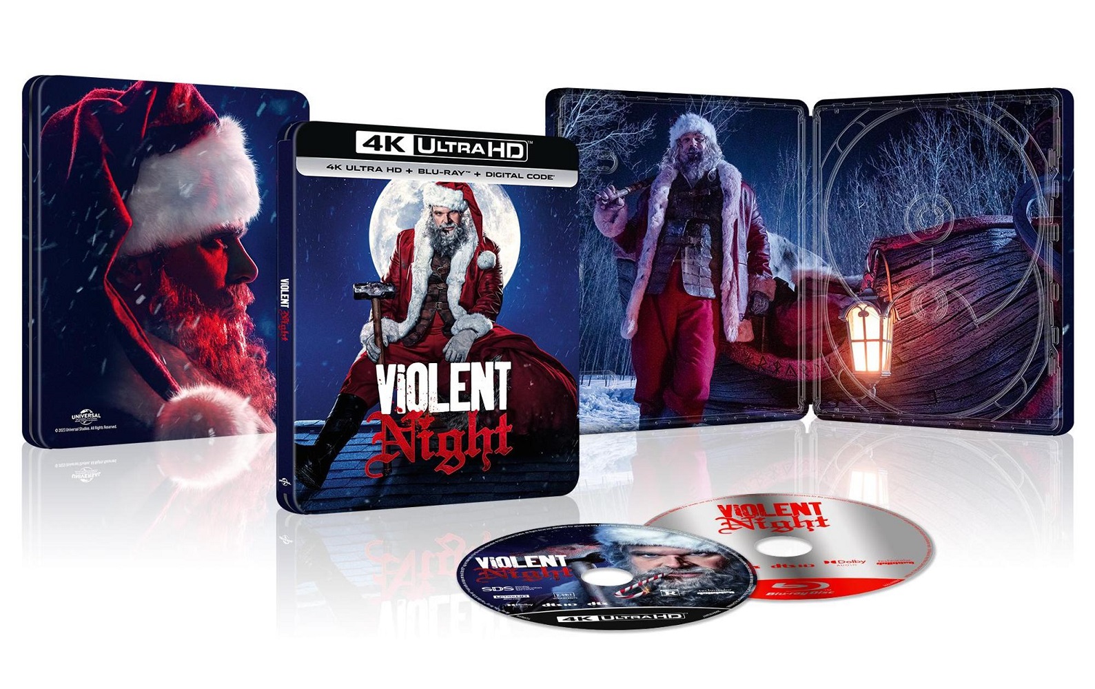 Violent Night [Includes Digital Copy] [SteelBook] [4k Ultra HD Blu-ray/Blu-ray]
