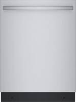 Bosch - 800 Series 24" Top Control Smart Built-In Stainless Steel Tub Dishwasher with 3rd Rack and CrystalDry, 42 dBA - Stainless Steel - Front_Zoom