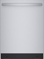Bosch - 800 Series 24" Top Control Smart Built-In Stainless Steel Tub Dishwasher with 3rd Rack and CrystalDry, 42 dBA - Stainless Steel - Front_Zoom