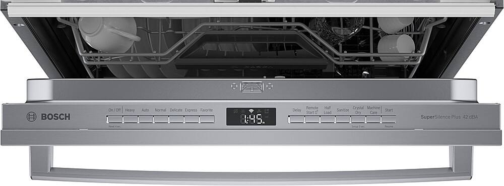 Alt View 11. Bosch - 800 Series 24" Top Control Smart Built-In Stainless Steel Tub Dishwasher with 3rd Rack and CrystalDry, 42 dBA - Stainless Steel.