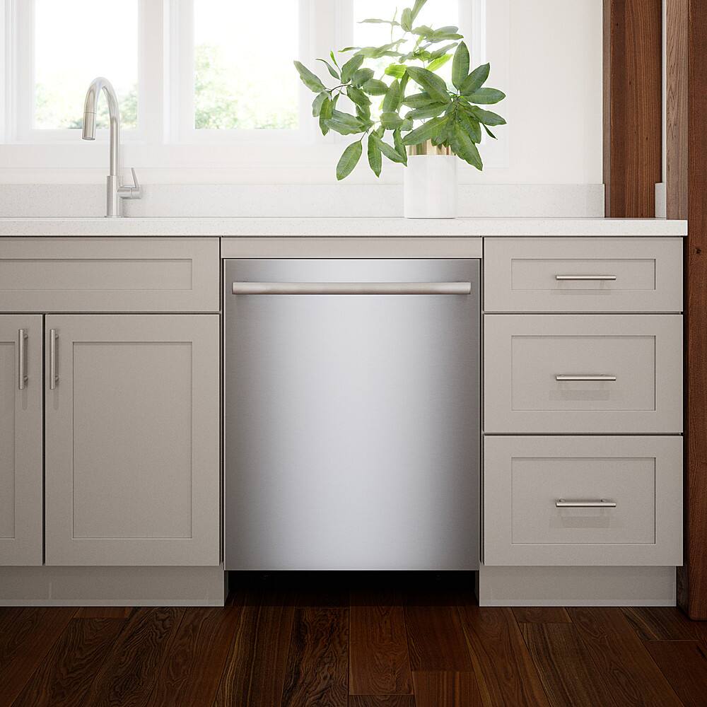 Alt View 13. Bosch - 800 Series 24" Top Control Smart Built-In Stainless Steel Tub Dishwasher with 3rd Rack and CrystalDry, 42 dBA - Stainless Steel.