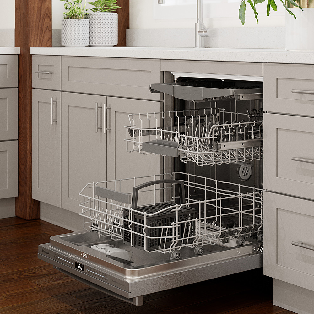 Bosch 800 Series 24 Top Control Built-In Stainless Steel Tub Dishwasher  with 3rd Rack and CrystalDry, 40 dBa Stainless Steel SHPM88Z75N - Best Buy