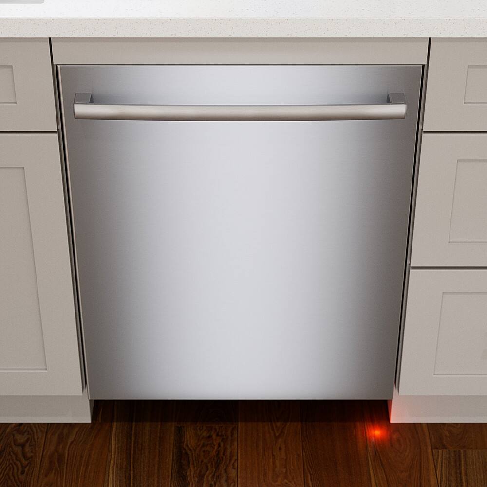 Alt View 15. Bosch - 800 Series 24" Top Control Smart Built-In Stainless Steel Tub Dishwasher with 3rd Rack and CrystalDry, 42 dBA - Stainless Steel.