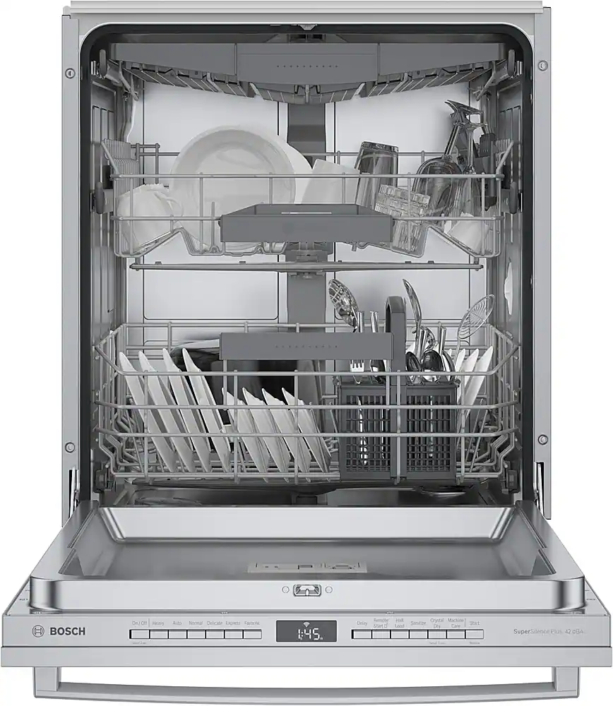 Bosch 800 Series 24" Top Control Smart Built In Stainless Steel Tub ...