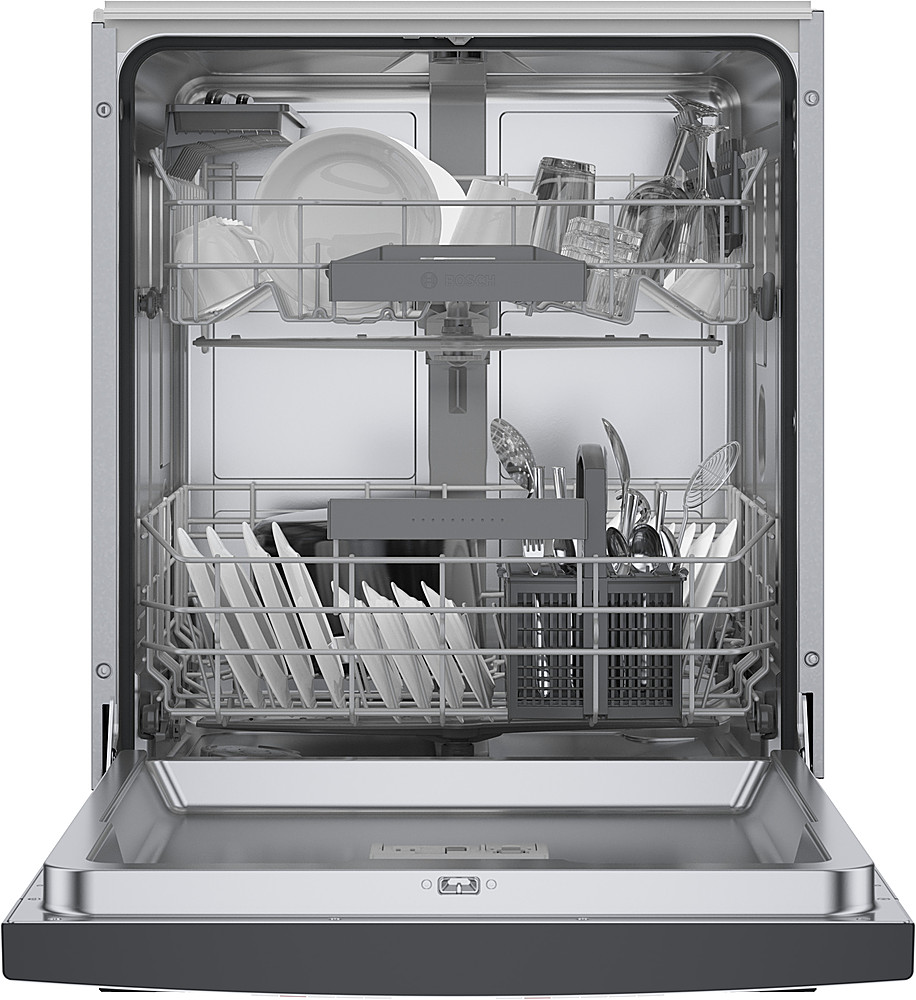 Bosch 300 Series 24 in. Stainless Steel Front Control Tall Tub Dishwasher  with Stainless Steel Tub and 3rd Rack, 46 dBA SHE53C85N - The Home Depot