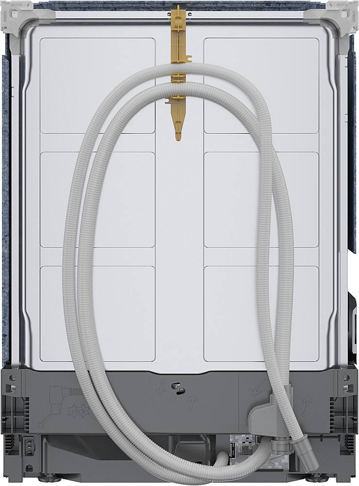 Alt View 1. Bosch - 300 Series 24" Front Control Smart Built-In Dishwasher, 46 dBA - Stainless Steel.