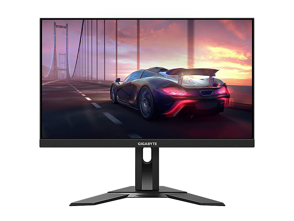Front. GIGABYTE - G24F 2 23.8" IPS LED FHD FreeSync Premium Gaming Monitor with HDR (HDMI, DisplayPort, USB) - Black.