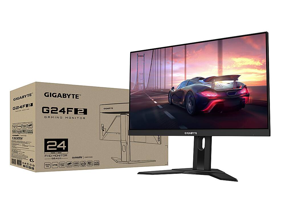 Alt View 11. GIGABYTE - G24F 2 23.8" IPS LED FHD FreeSync Premium Gaming Monitor with HDR (HDMI, DisplayPort, USB) - Black.