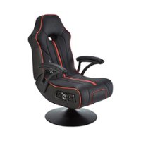 X Rocker - Torque Bluetooth Audio Pedestal Gaming Chair with Subwoofer and Vibration - Black - Front_Zoom