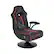Front. X Rocker - Torque Bluetooth Audio Pedestal Gaming Chair with Subwoofer and Vibration - Black/Red.