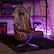 Left. X Rocker - Torque Bluetooth Audio Pedestal Gaming Chair with Subwoofer and Vibration - Black/Red.