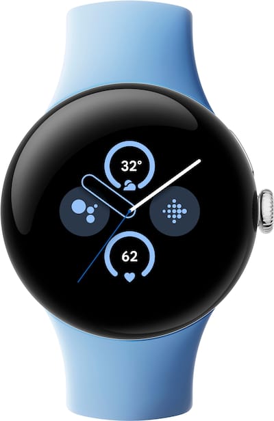Google Pixel Watch 2 Polished Silver Smartwatch with Bay Active Google Pixel Watch 2 Polished Silver Smartwatch with Bay Active