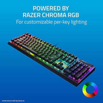Razer BlackWidow V4 X Full Size Wired Mechanical Green Clicky Razer BlackWidow V4 X Full Size Wired Mechanical Green Clicky