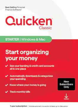 Quicken Classic Deluxe 1 Year Subscription Mac OS, Windows, Android ...