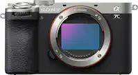 Sony - Alpha 7C II Full frame Mirrorless Interchangeable Lens Camera (Body Only) - Silver - Front_Zoom