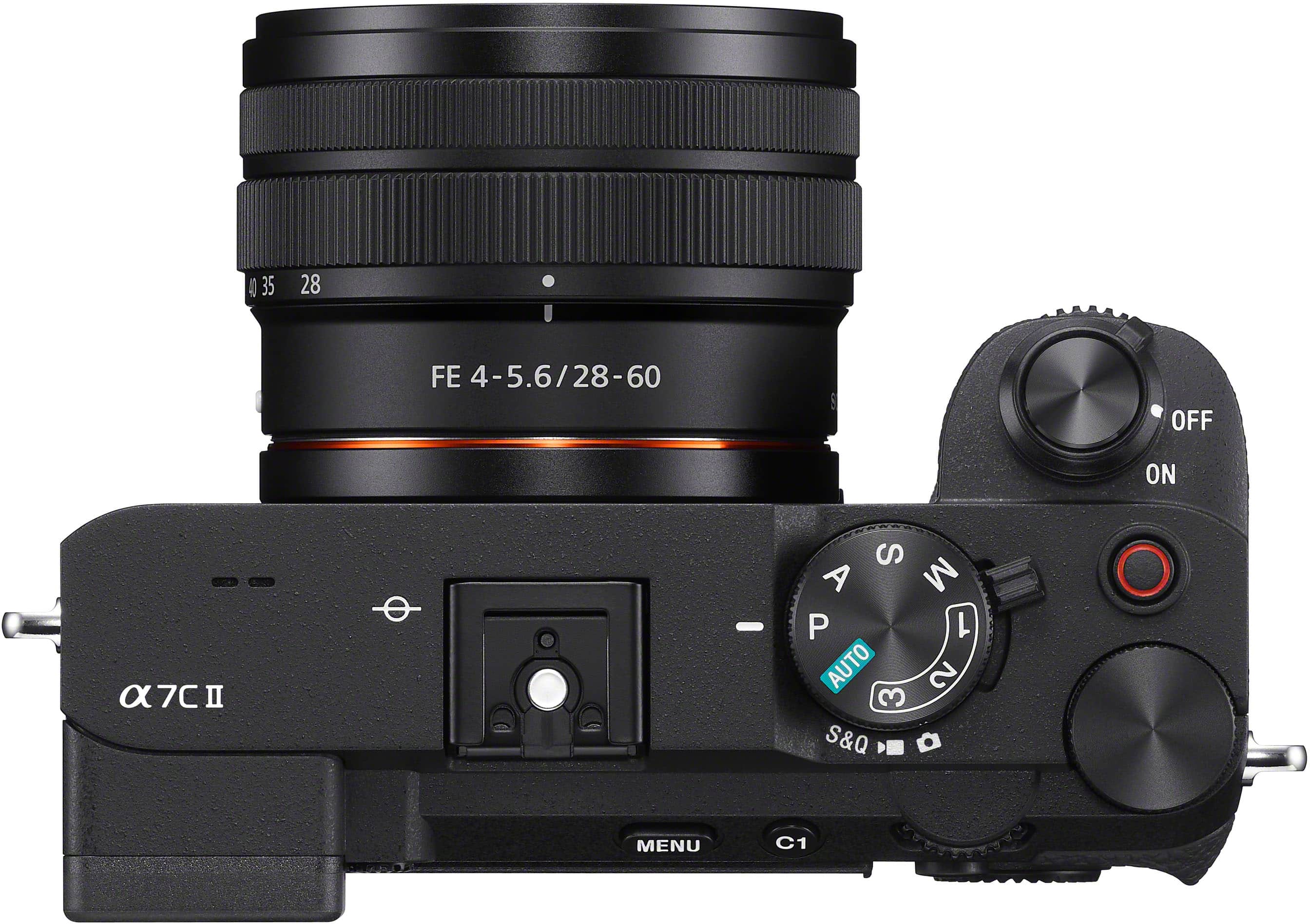 Top. Sony - Alpha 7C II Full frame Mirrorless Interchangeable Lens Camera with SEL2860 Lens.