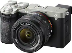 Sony - Alpha 7C II Full frame Mirrorless Interchangeable Lens Camera with SEL2860 Lens - Silver - Angle_Zoom