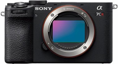 Sony - Alpha 7CR Full frame Mirrorless Interchangeable Lens Camera (Body Only) - Black - Front_Zoom