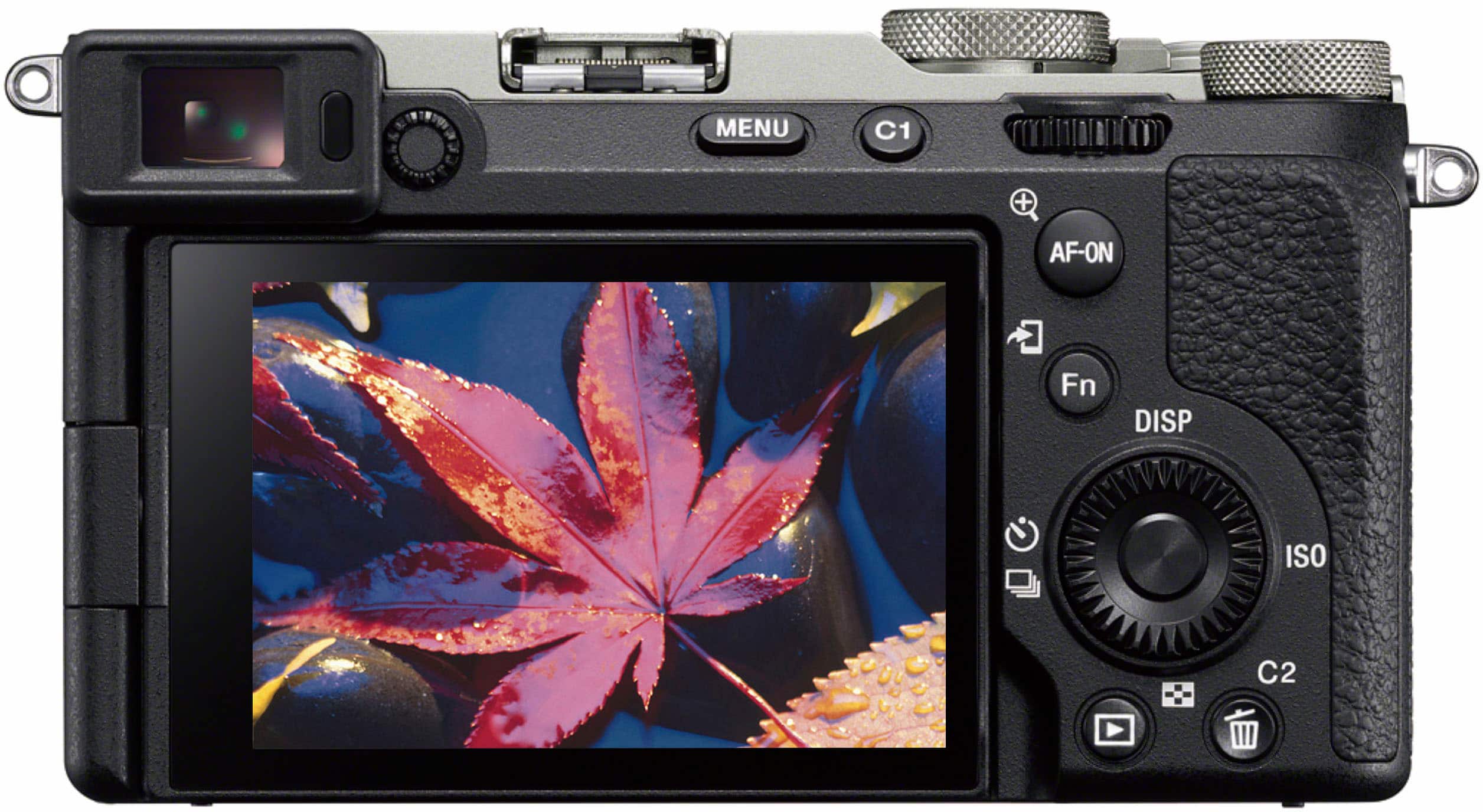 Back. Sony - Alpha 7CR Full frame Mirrorless Interchangeable Lens Camera (Body Only) - Silver.