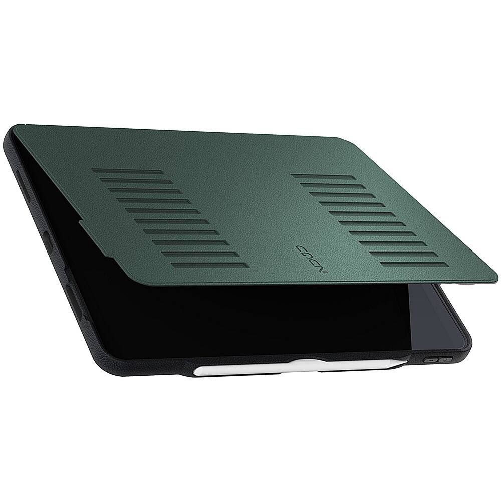 Left. ZUGU - Slim Protective Case for Apple iPad Pro 12.9 Case (5th/6th Generation, 2021/2022) - Pine Green.