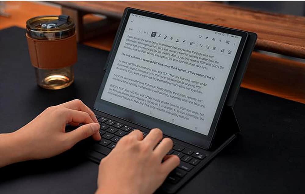 Angle View: Cover Case for BOOX 10.3" Tab Ultra E-Ink Tablet - Black