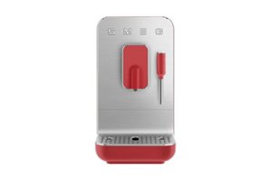 SMEG BCC02 Single Serve Fully-Automatic Coffee Maker With Steamer - Red - Front_Zoom