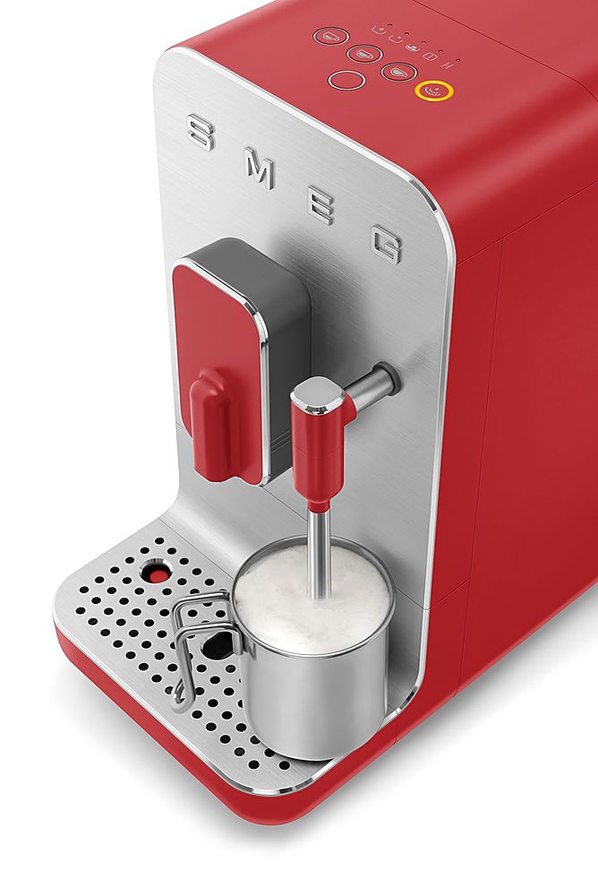  SMEG Máquina de café totalmente automática con molinillo  integrado y varita de vapor BCC02RDMUS, rojo, grande : Hogar y Cocina