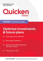 Quicken Classic Premier 1-Year Subscription - Mac OS, Windows, Android, Apple iOS - Front_Zoom